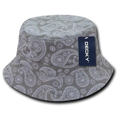 1 Dozen Decky Paisley Bandana Bucket Hat Hats Paisley Cotton Wholesale!