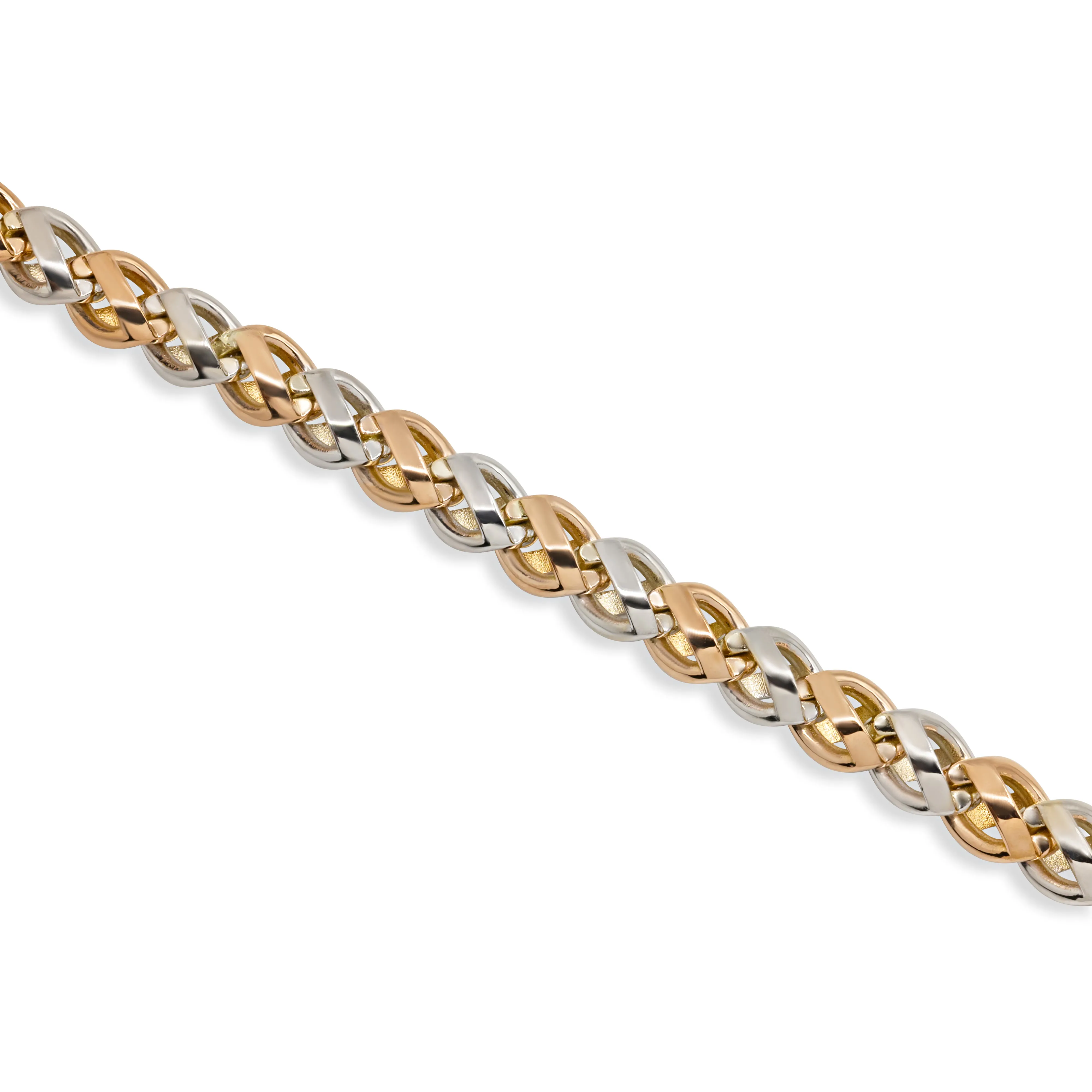 14k Gold Two Tone Bracelet