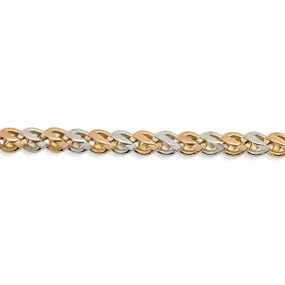 14k Gold Two Tone Bracelet