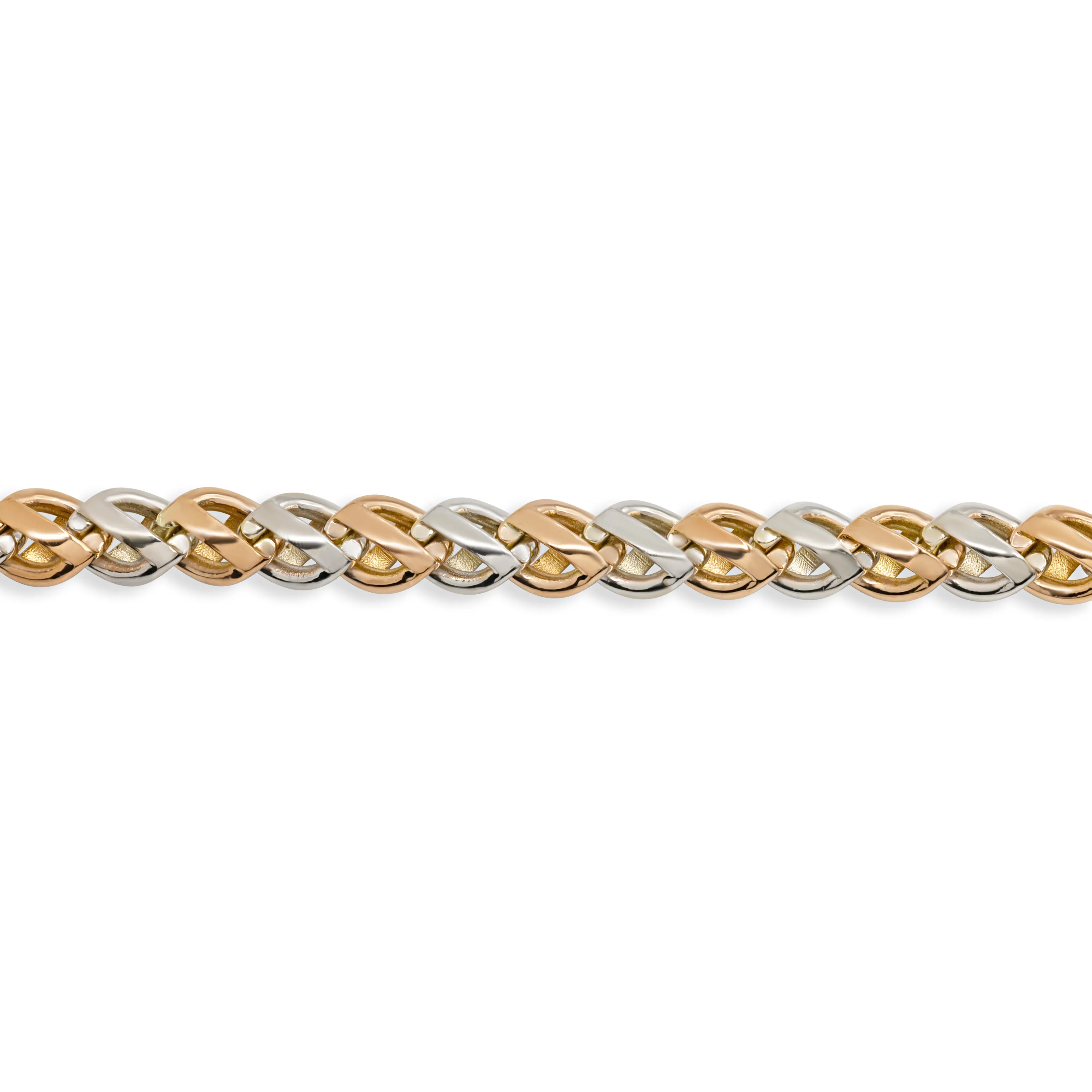 14k Gold Two Tone Bracelet