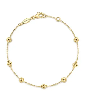 14K Yellow Gold Bujukan Bracelet