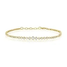 14KW Diamond Bracelet-JJB020-064