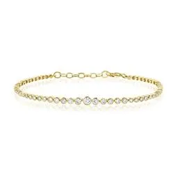 14KW Diamond Bracelet-JJB020-064