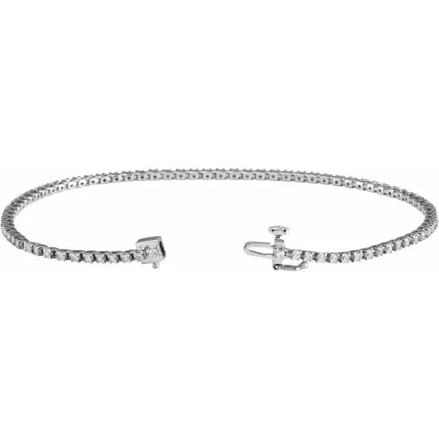 14KW Diamond Bracelet w/ 1.0 CTW