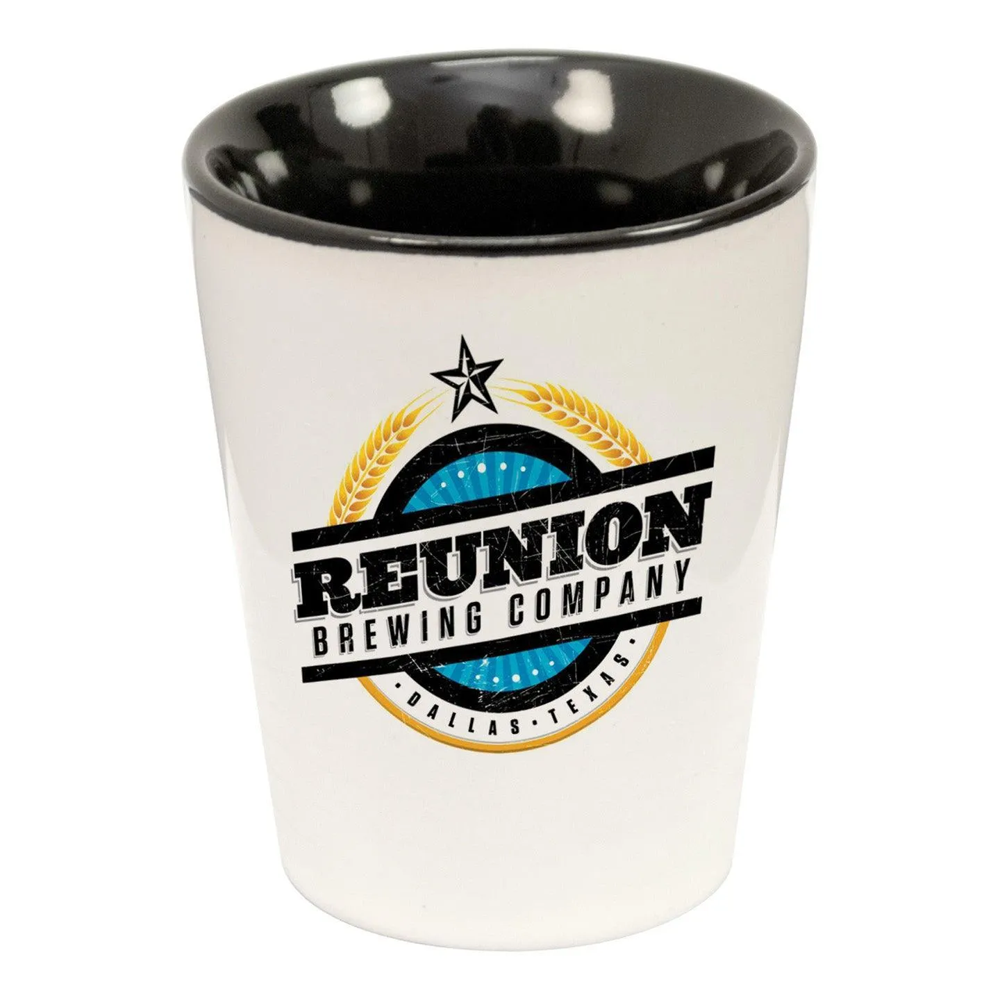 1.5 oz Ceramic Shot Glass - Black