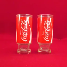 1970’s Coca Cola Pedestal Glasses