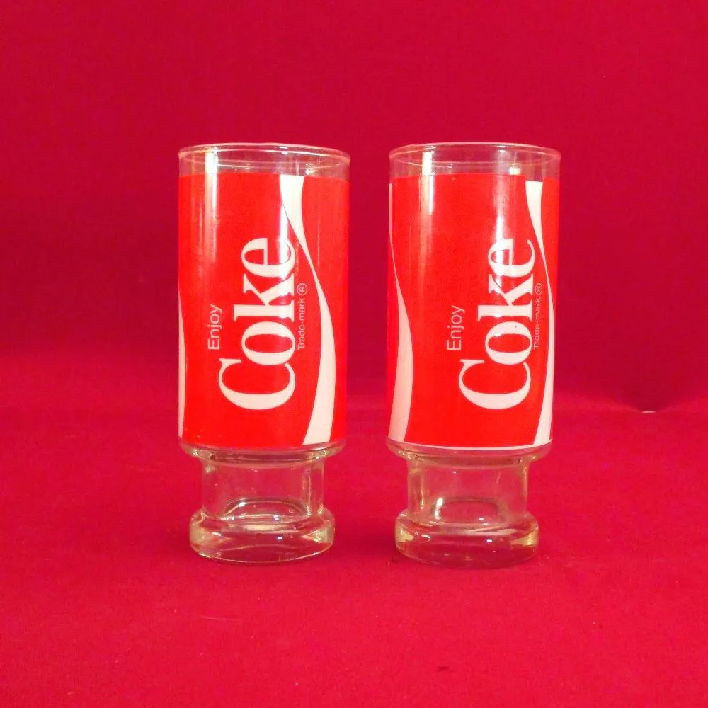 1970’s Coca Cola Pedestal Glasses