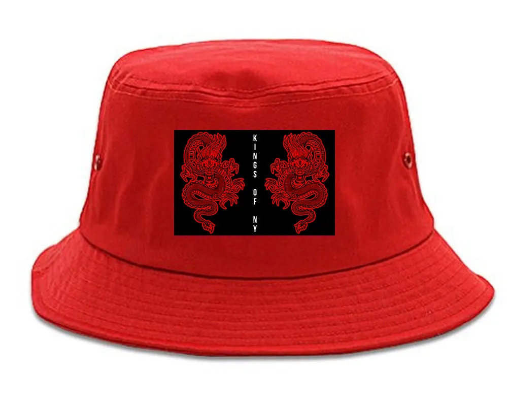 2 Chinese Dragon Bucket Hat