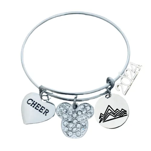 2024 Cheerleading  D2 Summit Charm Bracelet