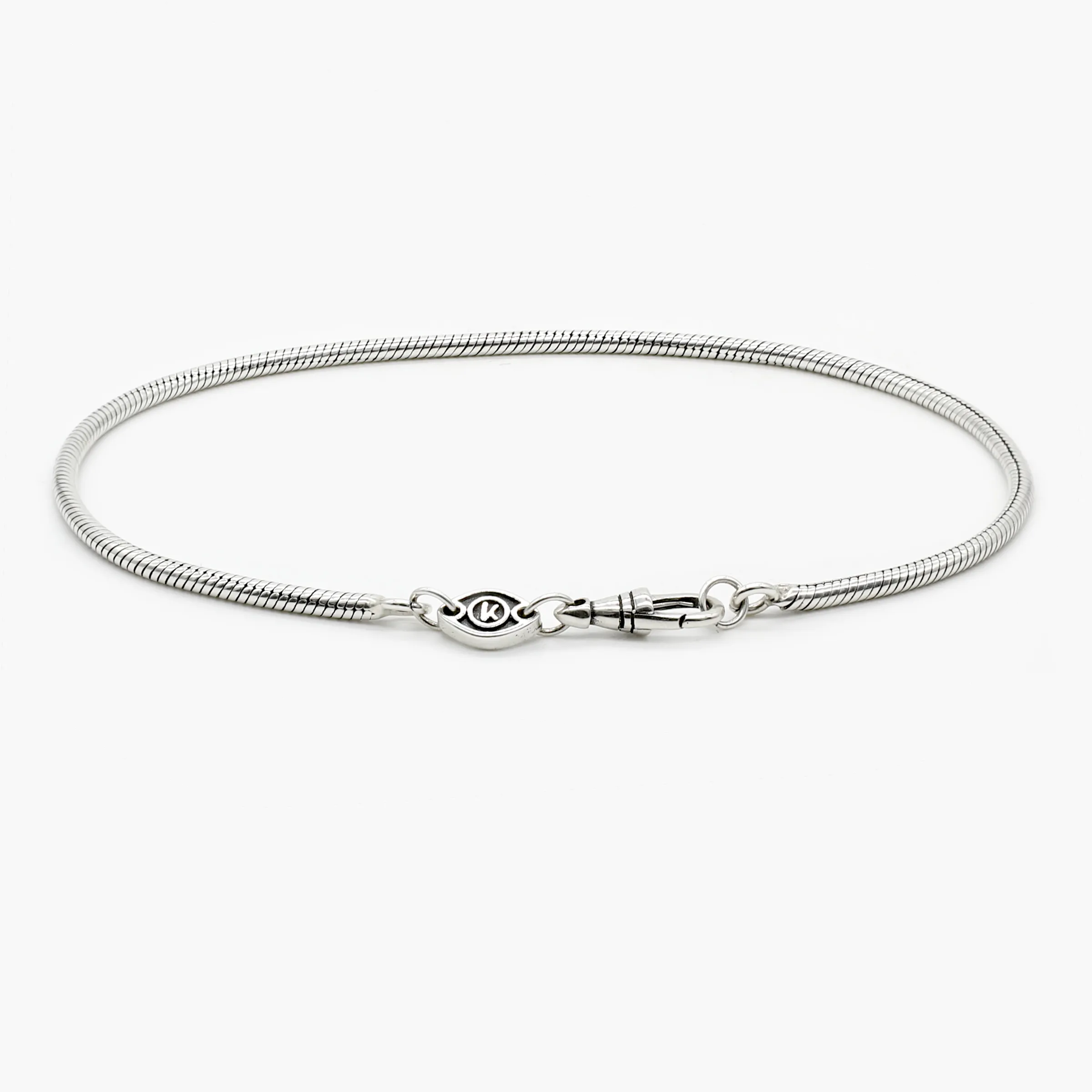 2.5mm Sterling Silver Snake Chain Bracelet