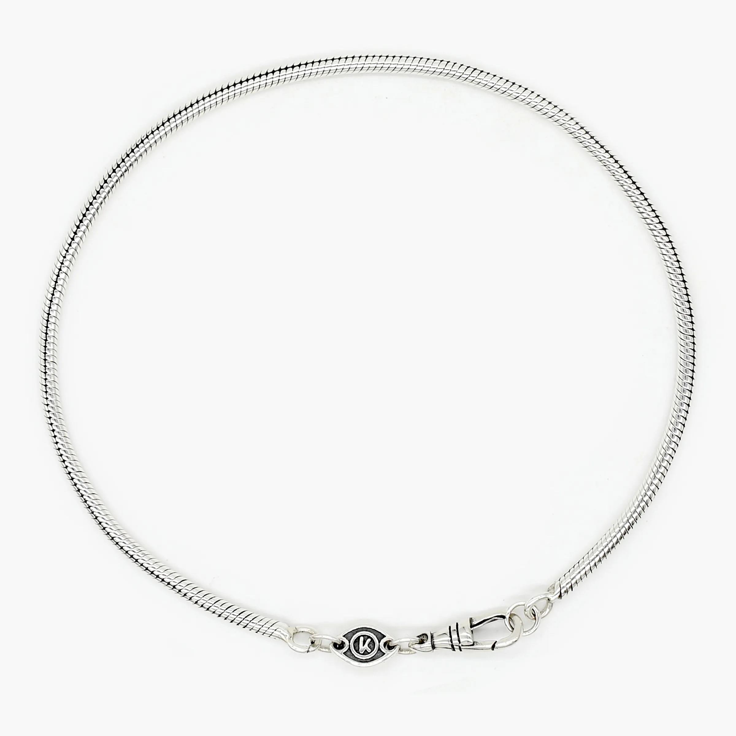 2.5mm Sterling Silver Snake Chain Bracelet