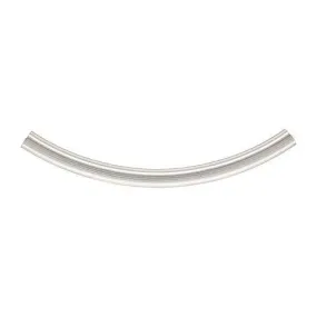 .925 Sterling Silver Curved Tube - 3mm x 30mm (1 Pair)