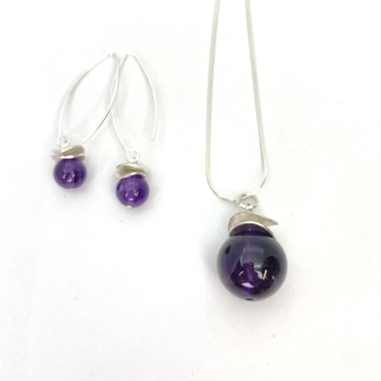 Acorn Amethyst Necklace