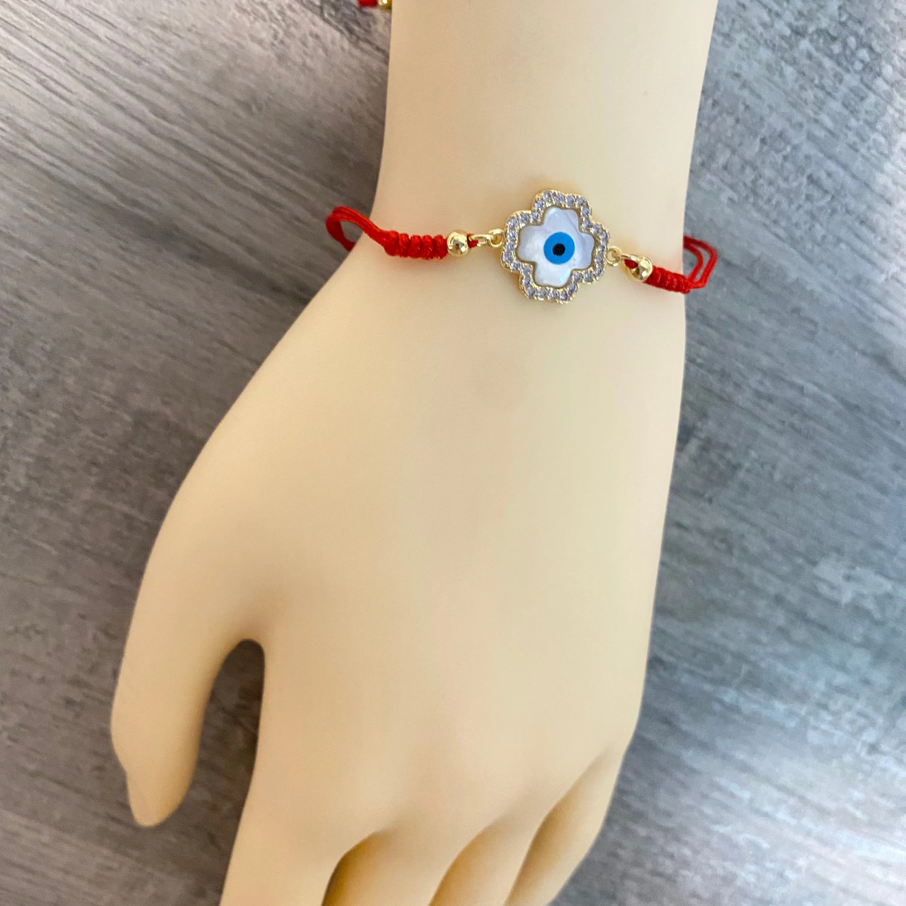 Adjustable Four Side Evil Eye Bracelet 09