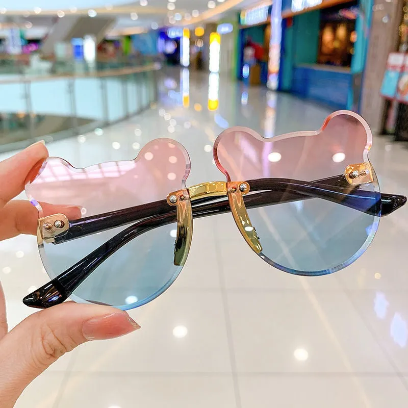 Adorable Bearshaped Sunglasses for Kids with UV Protection