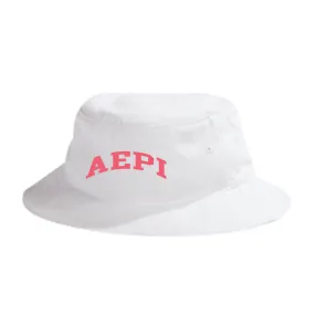 AEPi Beach Day White bucket hat