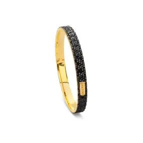 Aire 18-karat Mobility Bangle With Black Diamonds