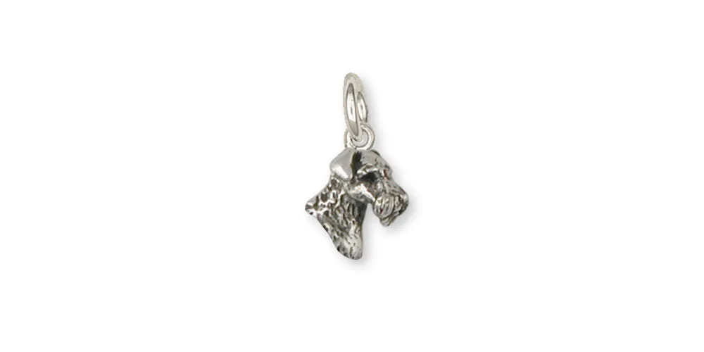 Airedale Terrier Charm Jewelry Sterling Silver Handmade Dog Charm AR11-C