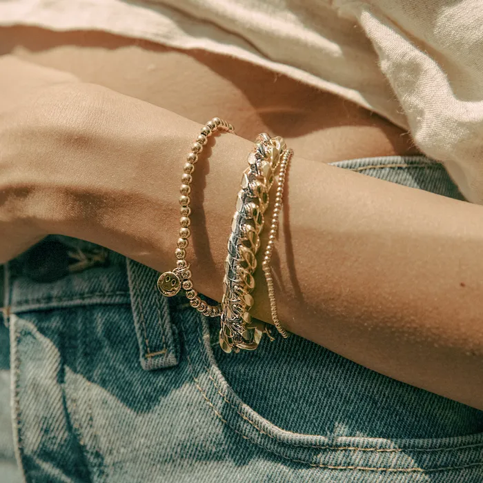 Alexa Leigh All Smiles Bracelet in Yellow Gold 6.5