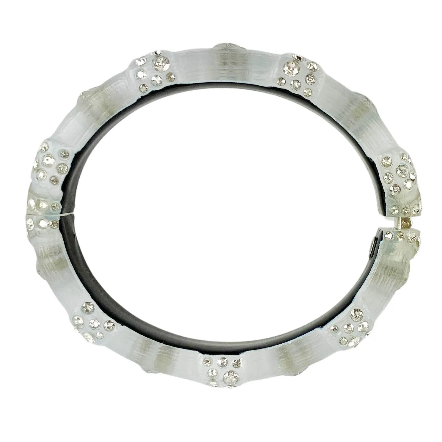 Alexis Bittar Crystal Lucite Bracelet in Opal