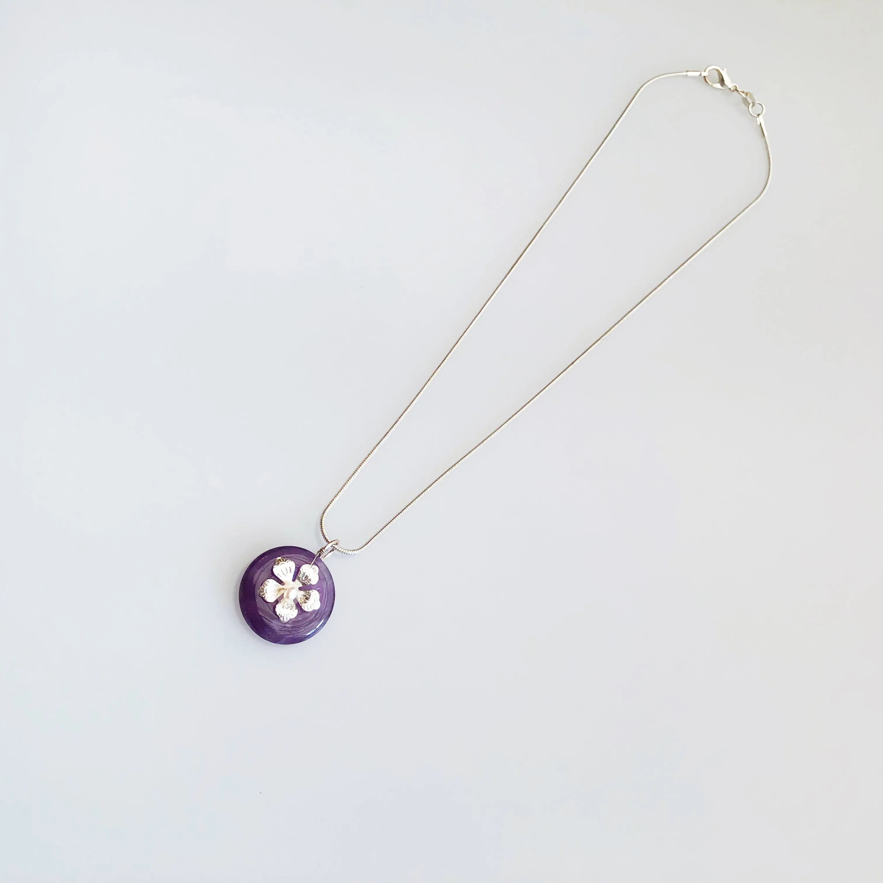 Amethyst Flower Necklace