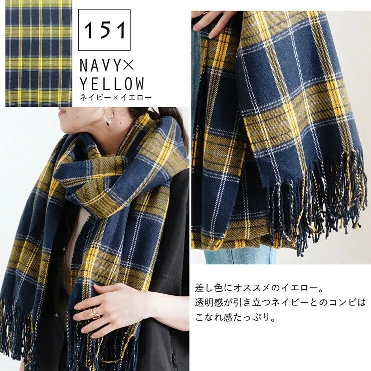 An-Lure | Plaid Large Scarf Mitis