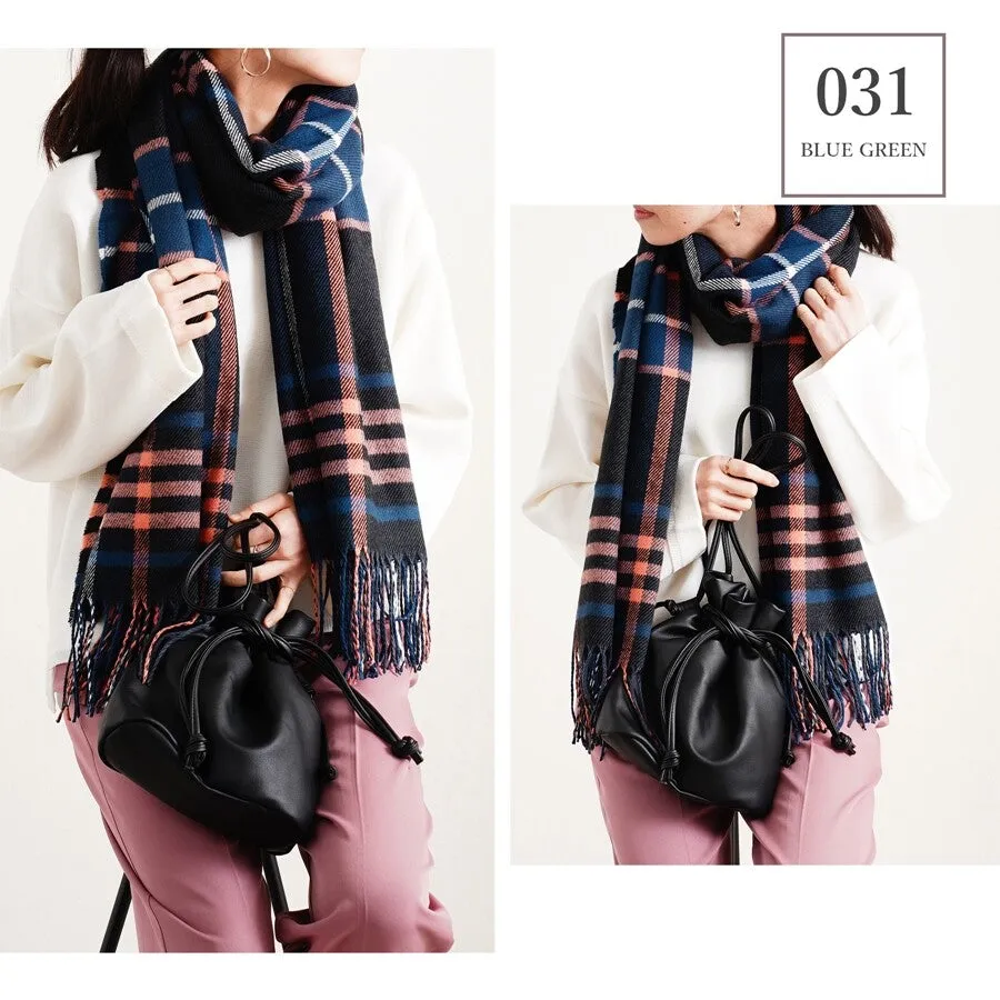 An-Lure | Plaid Large Scarf Mitis