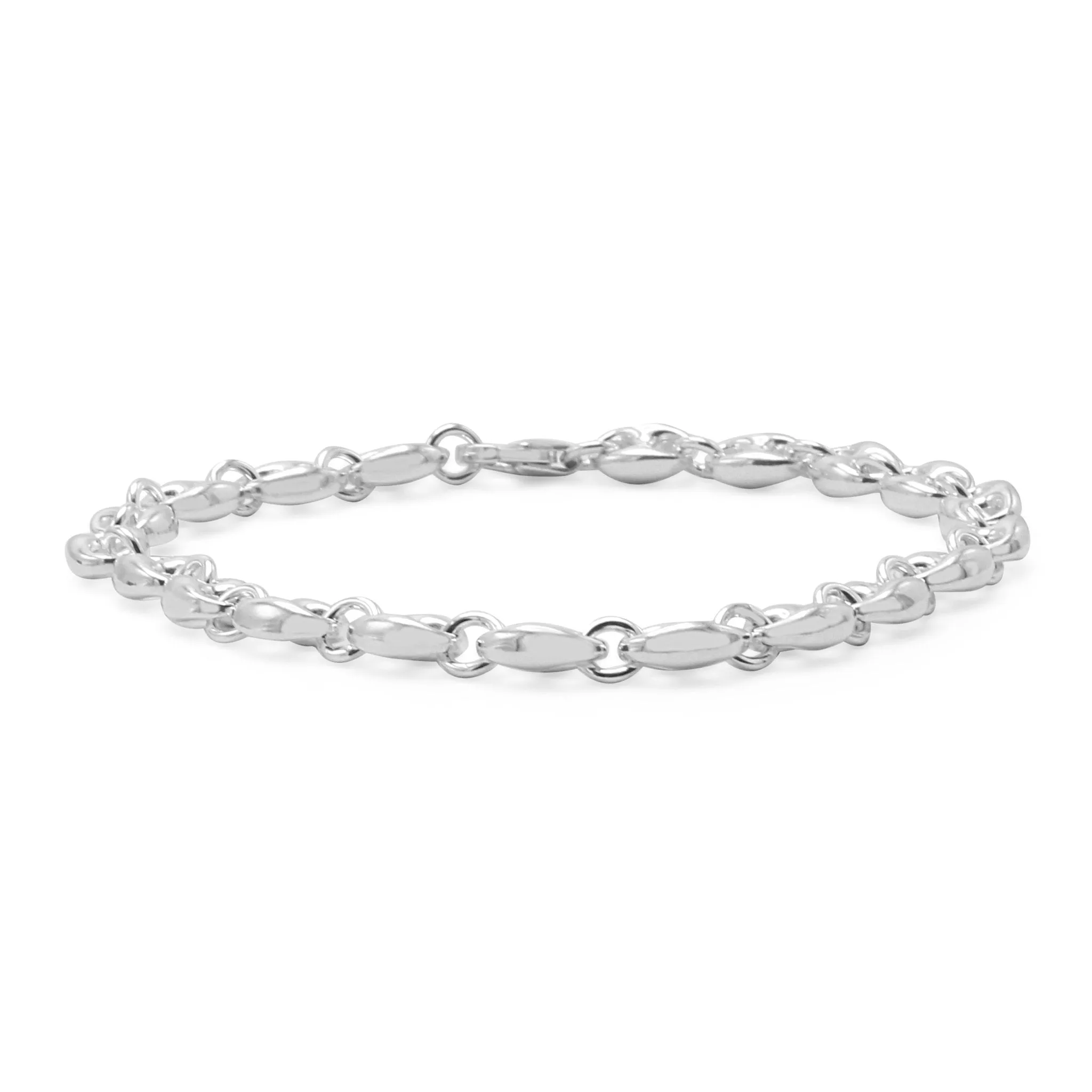 Anchor Link 8" Bracelet - Sterling Silver