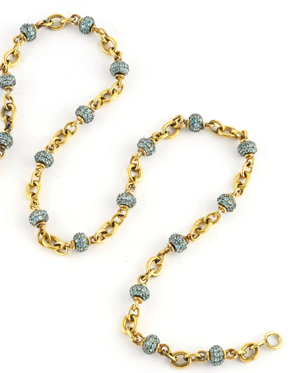 Aquamarine Bead Necklace