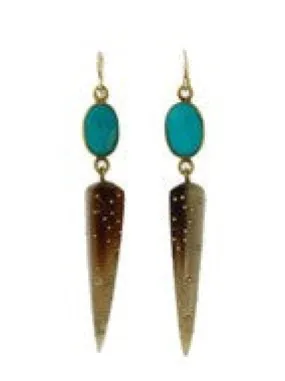 Ashley Pittman Ndani Earring Light Horn