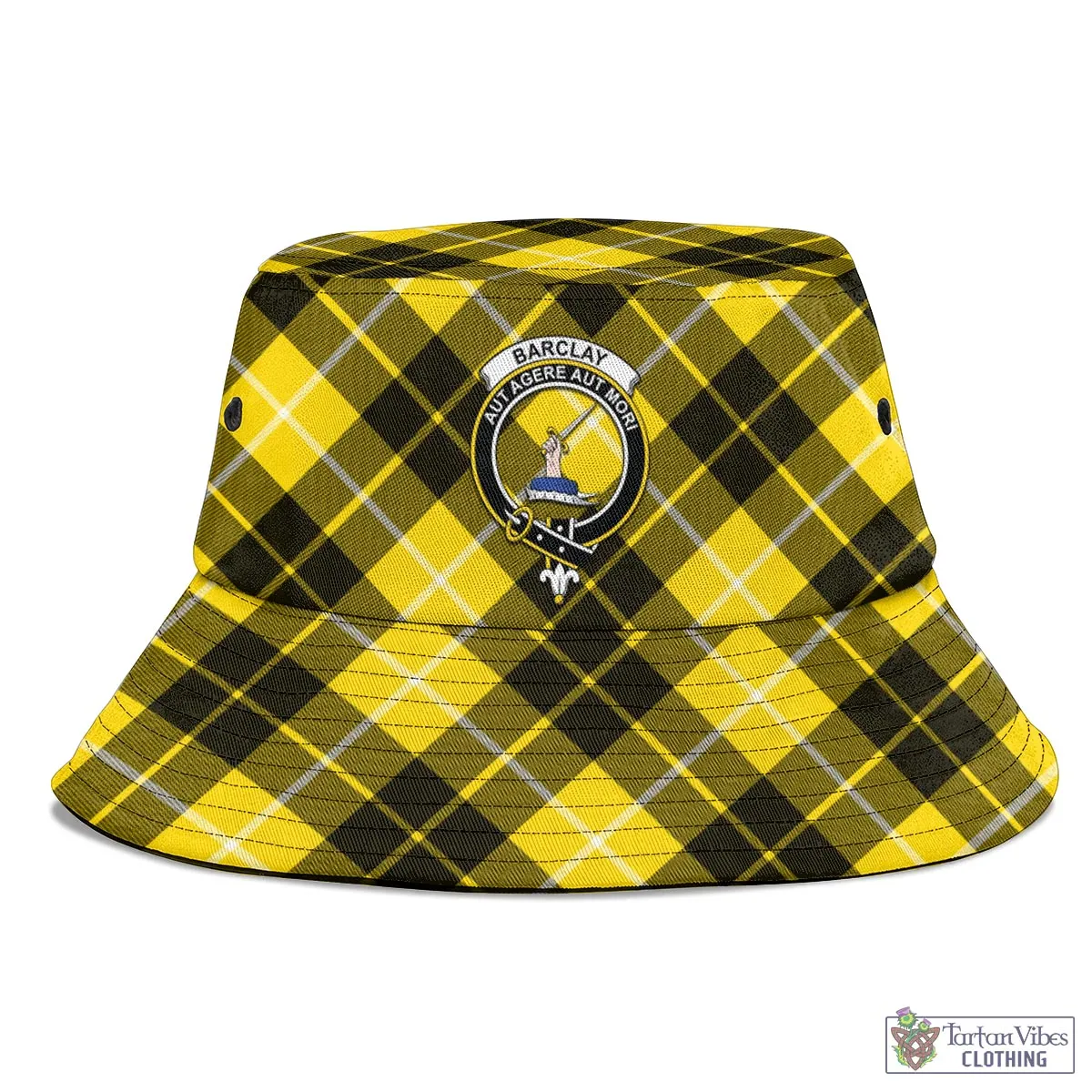 Barclay Dress Modern Tartan Bucket Hat with Family Crest