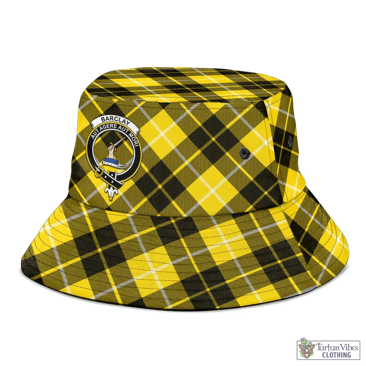 Barclay Dress Modern Tartan Bucket Hat with Family Crest