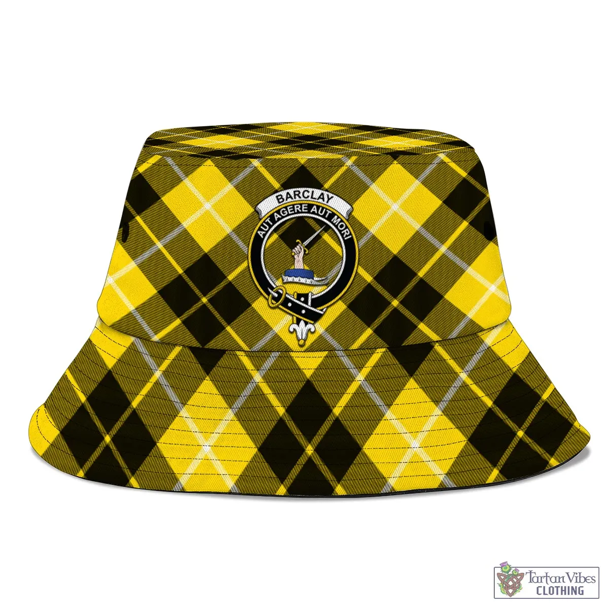 Barclay Dress Modern Tartan Bucket Hat with Family Crest