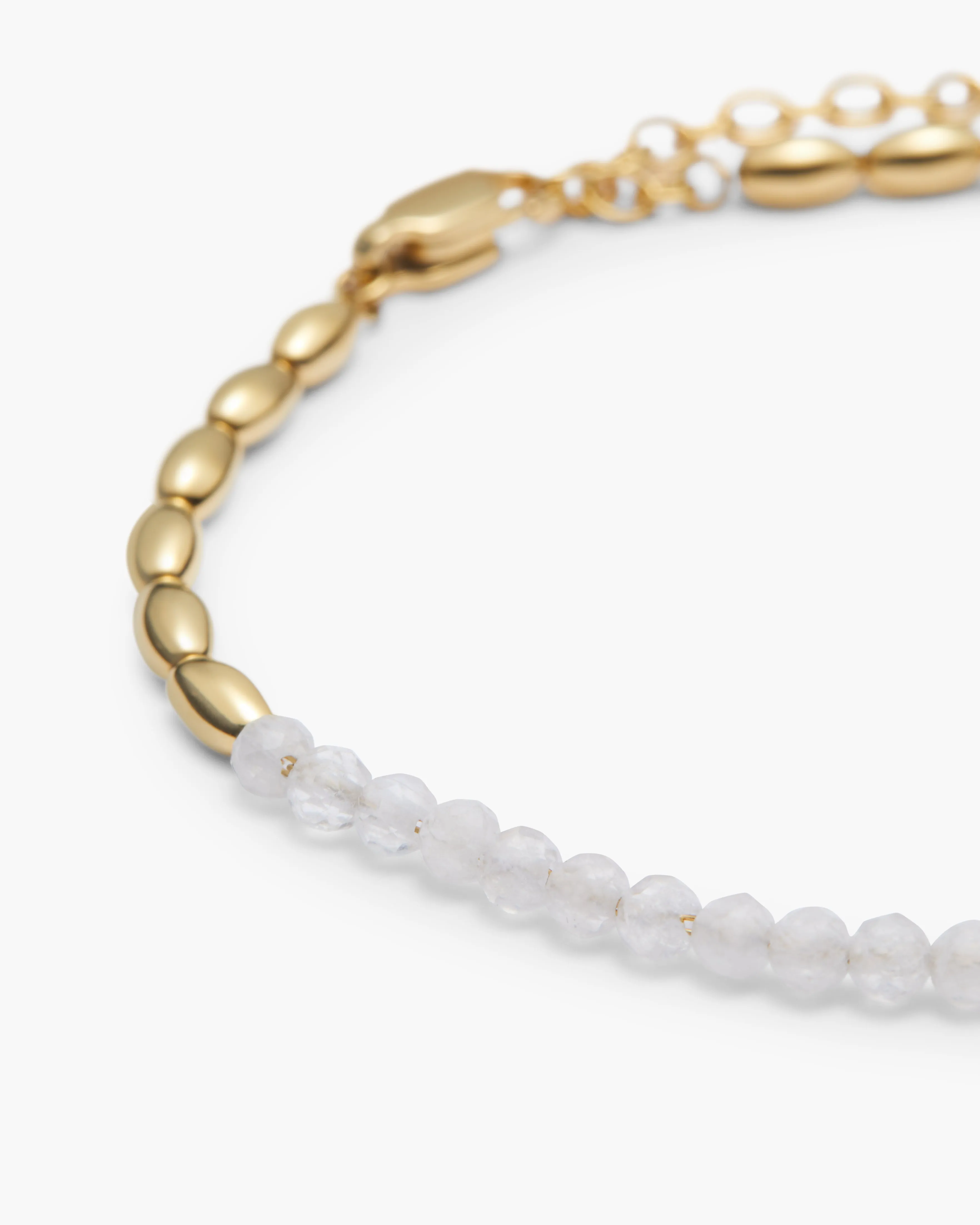 Barley White Rock Crystal Bracelet