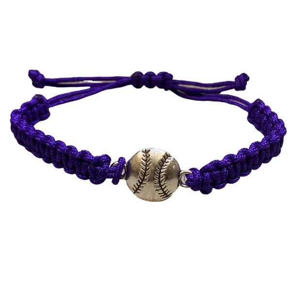 Baseball Rope Bracelet - Pick Color