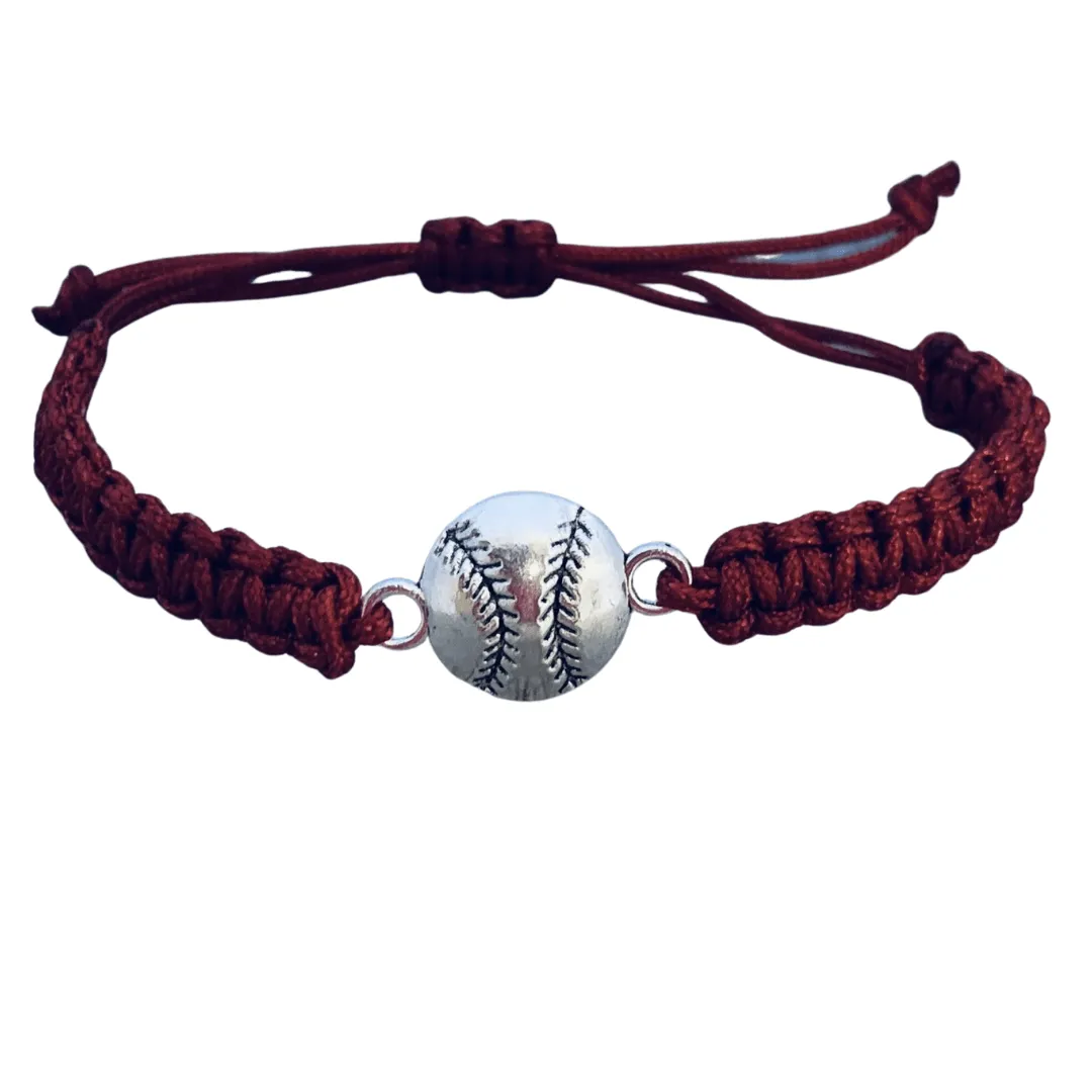 Baseball Rope Bracelet - Pick Color