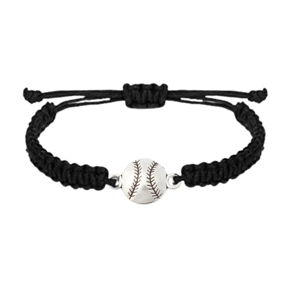 Baseball Rope Bracelet - Pick Color