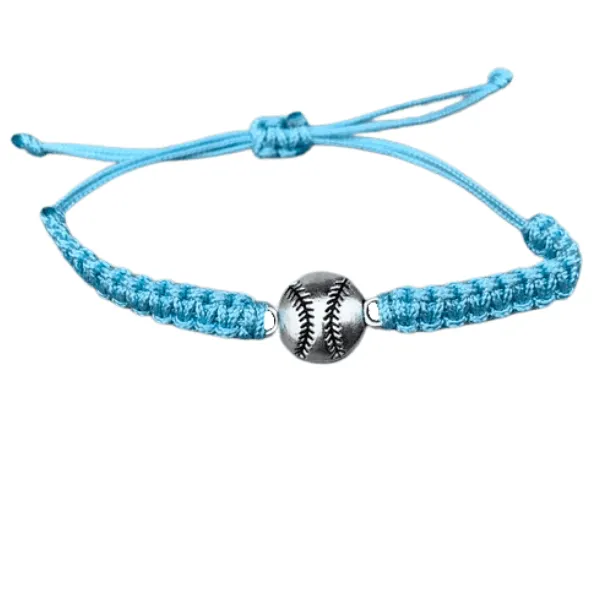 Baseball Rope Bracelet - Pick Color