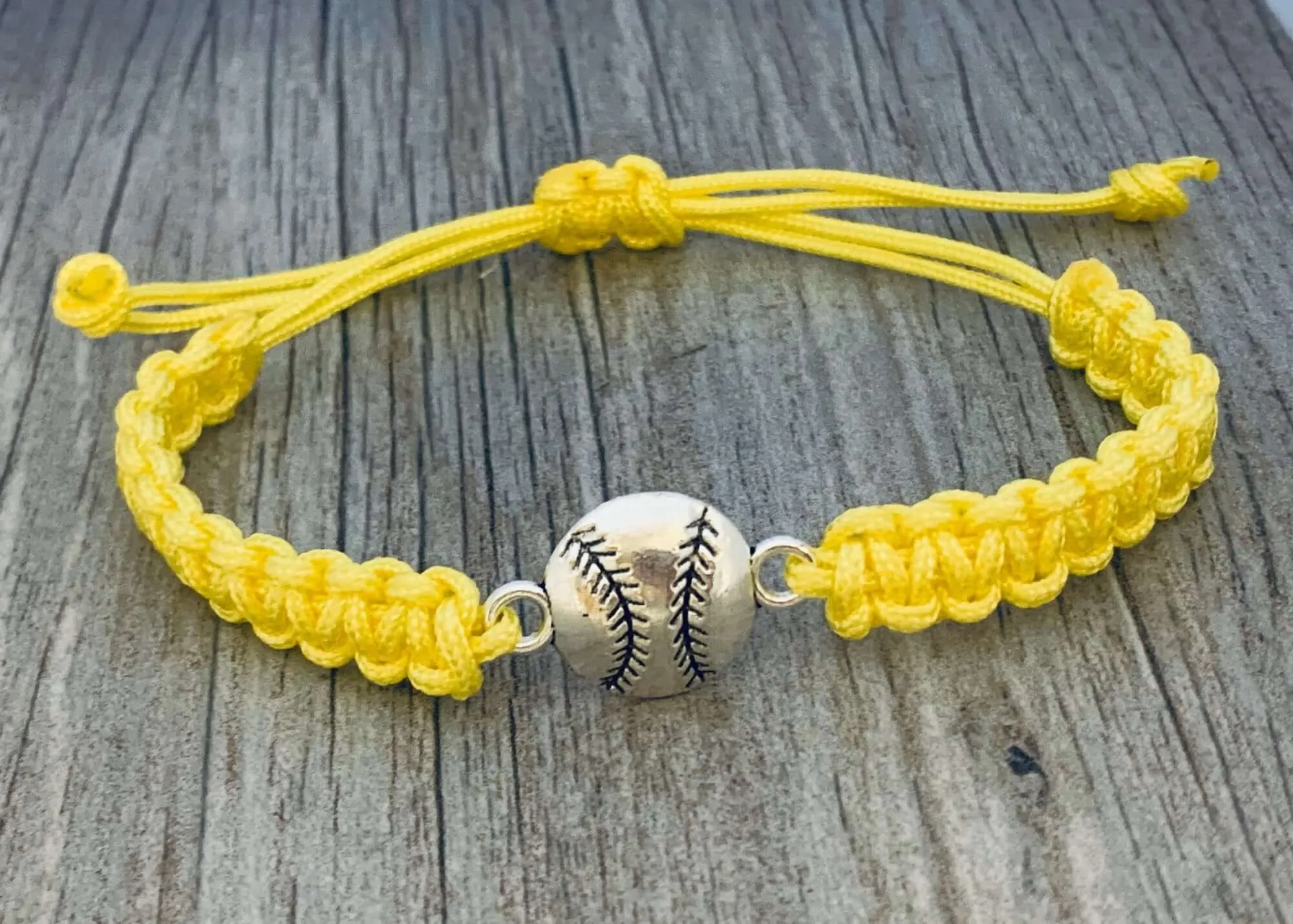 Baseball Rope Bracelet - Pick Color