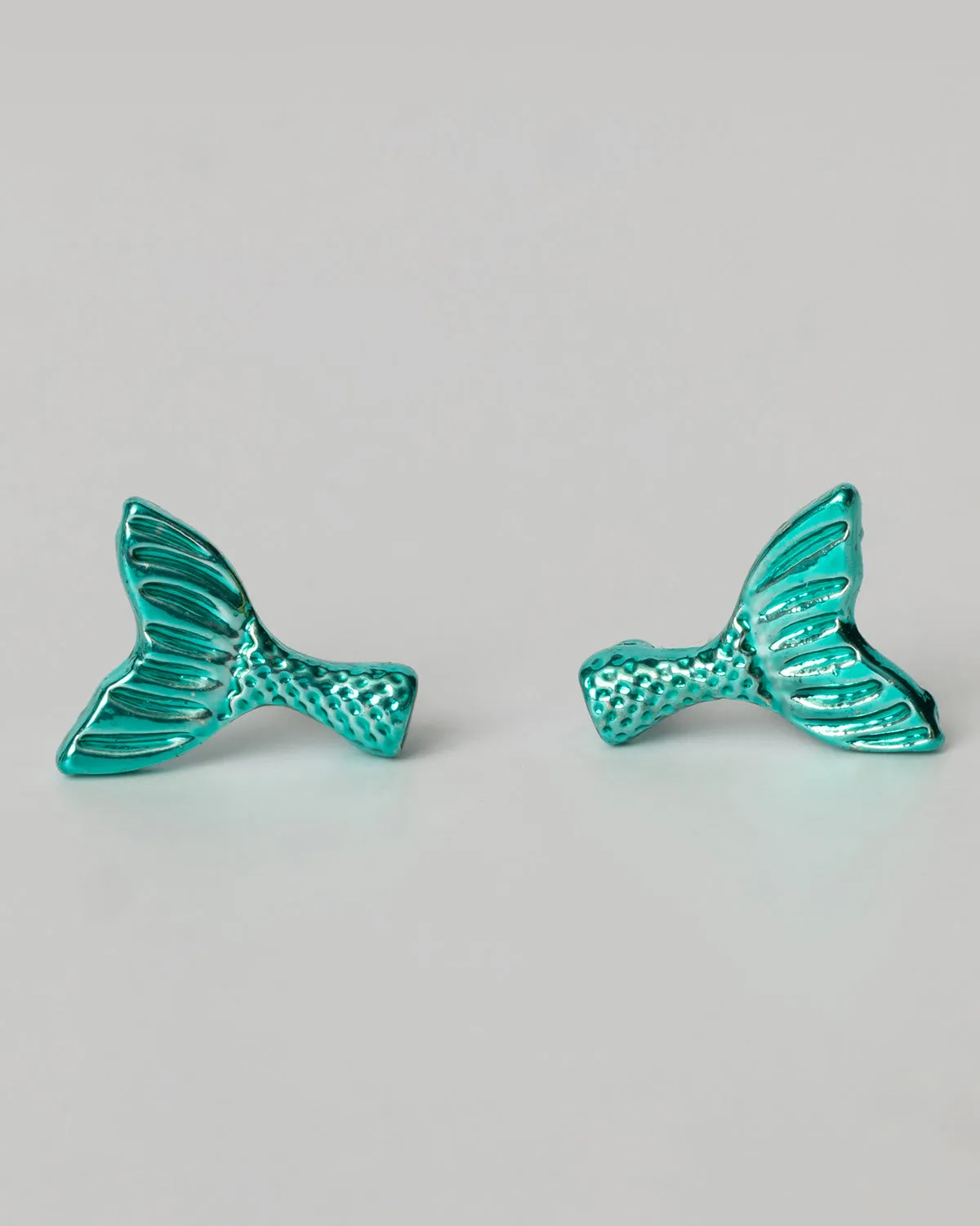 Beachy Turquoise Starfish and Mermaid Tail Ocean Stud Set Coastal Cowgirl