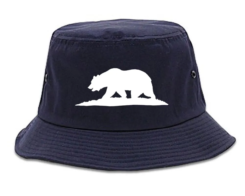 Bear Logo California Republic Mens Bucket Hat