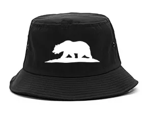 Bear Logo California Republic Mens Bucket Hat