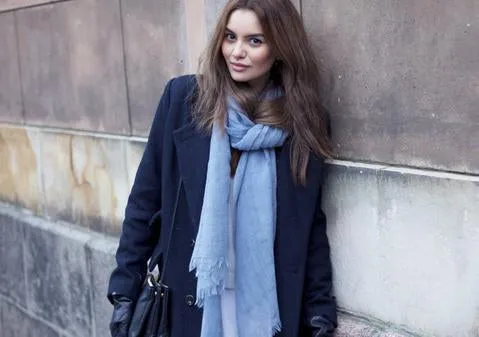 Beautiful dusty blue scarf