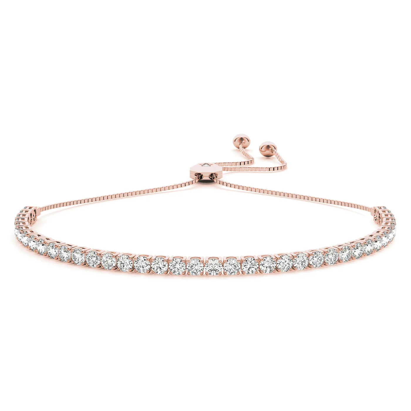 Belle Adjustable Diamond Bolo Bracelet