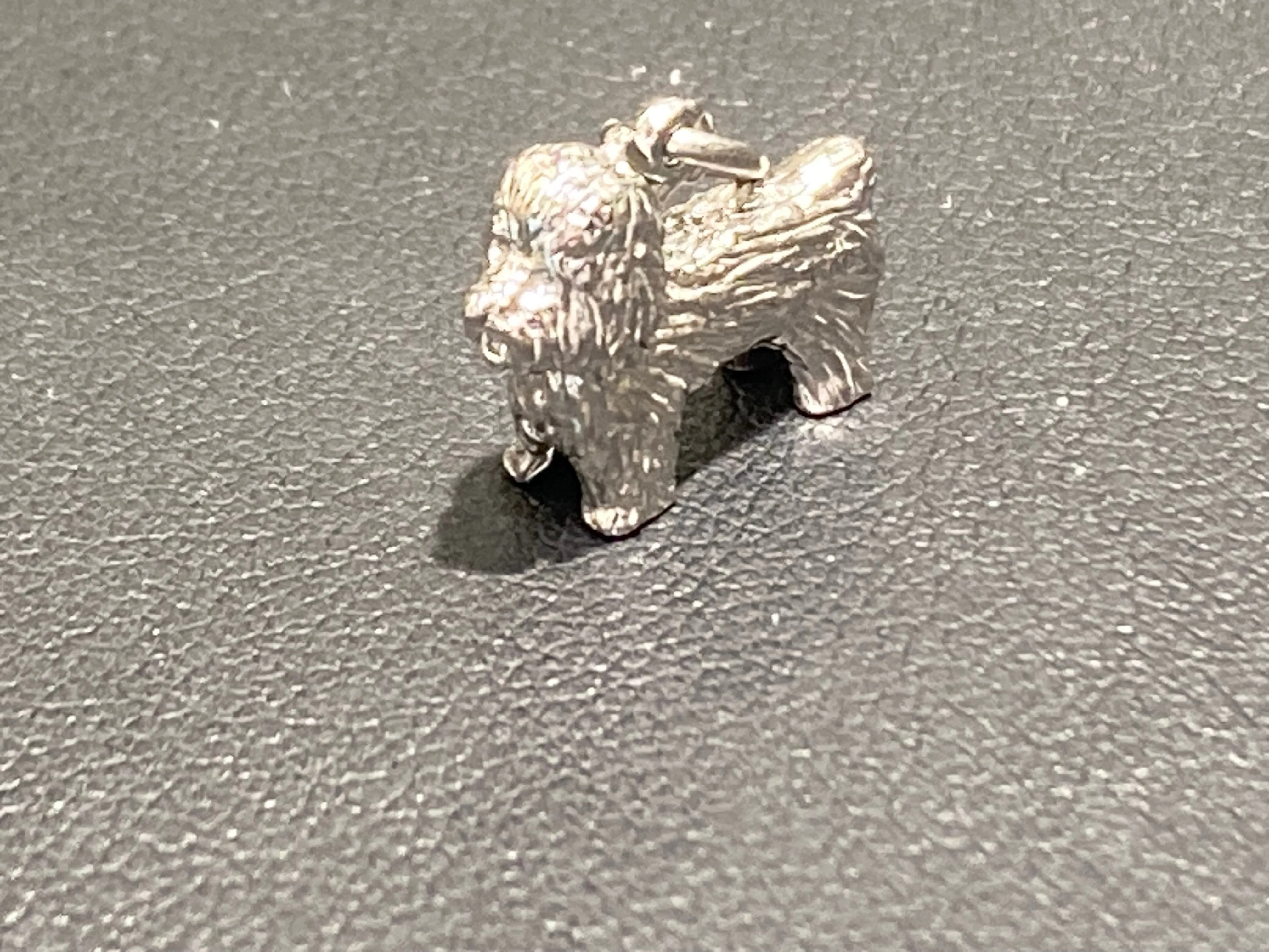 Bichon Frise Silver Charm