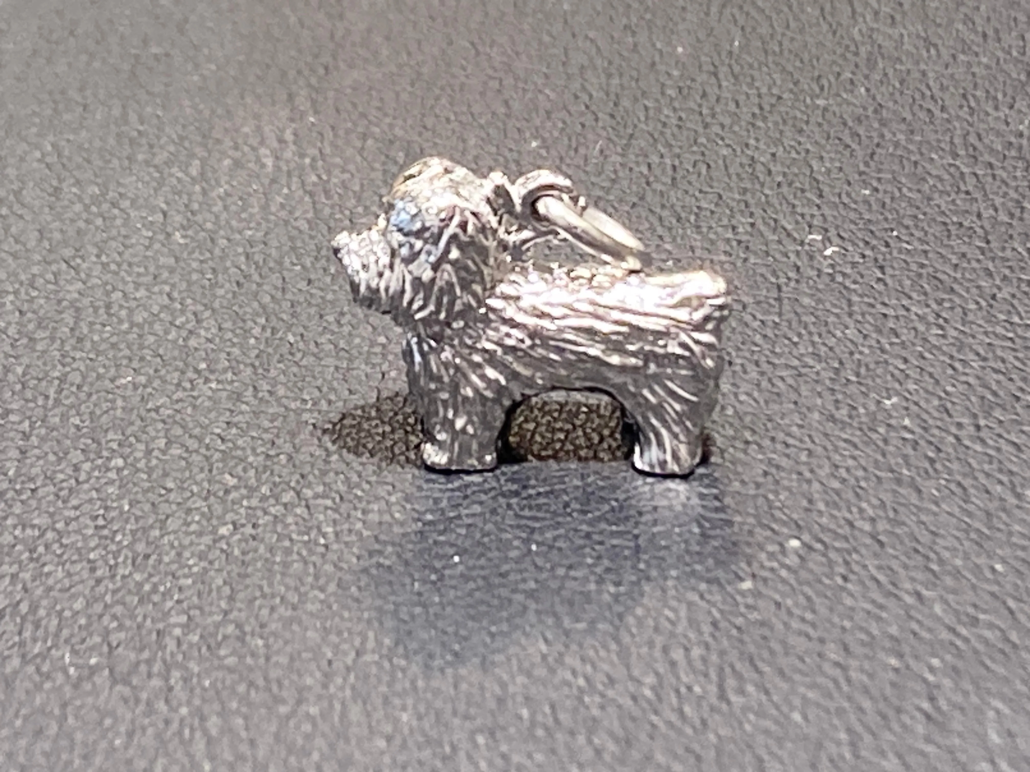 Bichon Frise Silver Charm