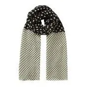 Black and Blonde Spotted Scarf