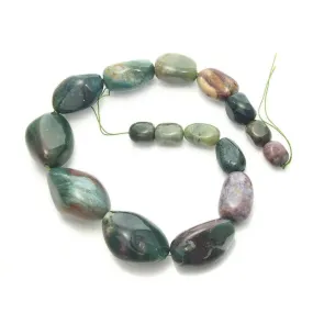 Bloodstone Fine Tumbled Nugget Strand (Option 2)