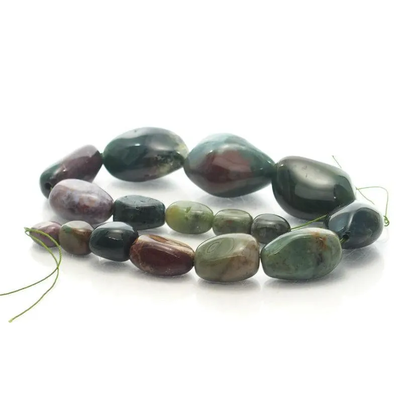 Bloodstone Fine Tumbled Nugget Strand (Option 2)