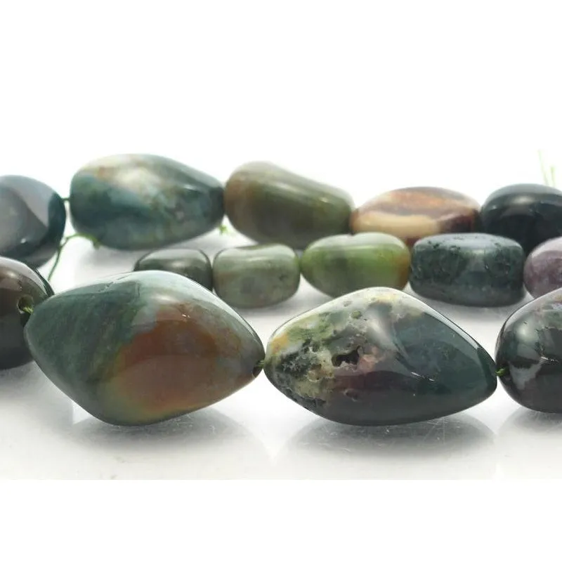 Bloodstone Fine Tumbled Nugget Strand (Option 2)